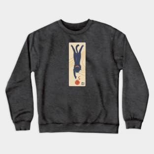 The Black Cat With Ball Of Yarn Crewneck Sweatshirt